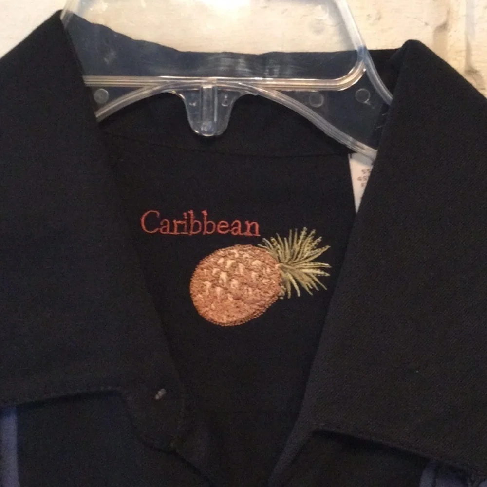 Caribbean Silk Blend Shirt Size X Large NEW - Picture 3 of 4